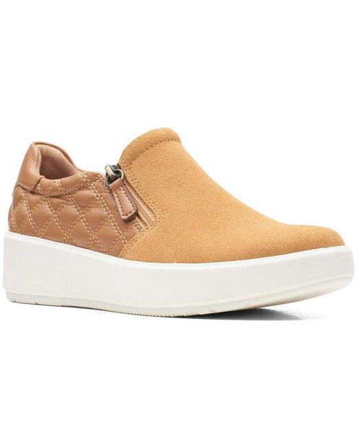 clarks layton step slip on sneakers
