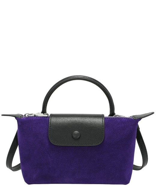 Tiffany & Fred Paris Purple Tiffany And Fred Paris Elegant Mini Suede Leather Satchel