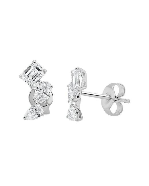 Sabrina Designs Metallic 14K 1.40 Ct. Tw. Diamond Stud Earrings