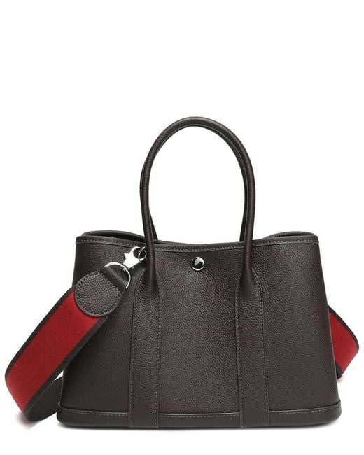 Tiffany & Fred Paris Black Top-Grain Leather Satchel