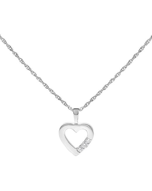 Haus of Brilliance Metallic 0.25 Ct. Tw. Lab-Grown Diamond Pendant Necklace