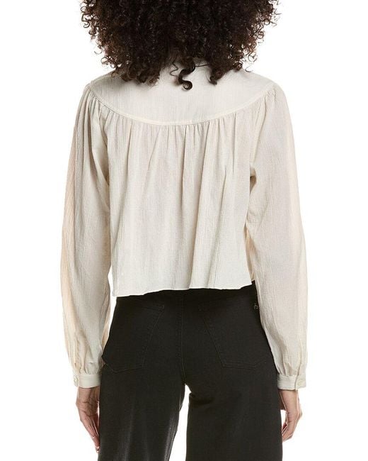 FRAME White Frame The Swing Blouse