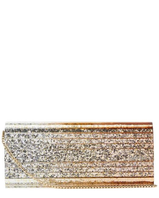 Jimmy Choo Metallic Sweetie Glitter Clutch