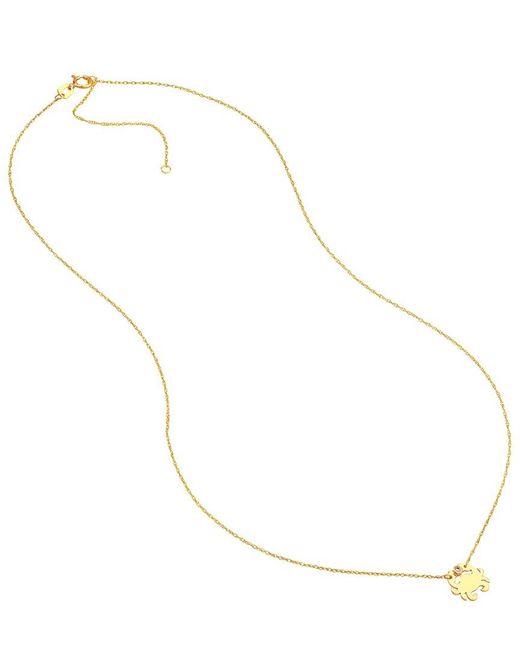 HAWLEY ST Metallic 14K 0.01 Ct. Tw. Diamond Animals Necklace