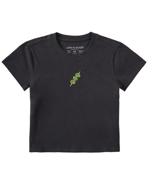 Life Is Good. Black Crusher Lite T-Shirt