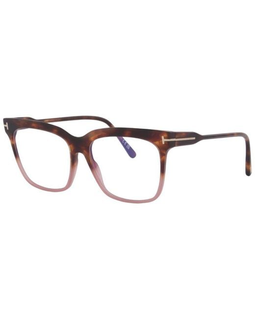 Tom Ford Brown Blue Block 54mm Optical Frames