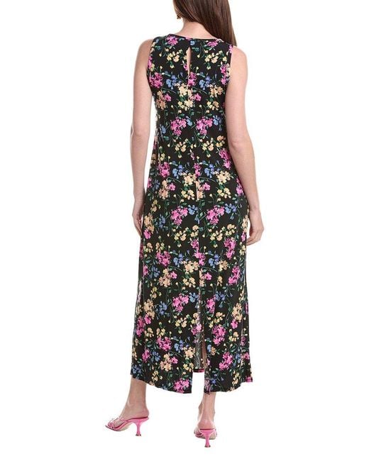 Vince Camuto Black Printed Maxi Dress
