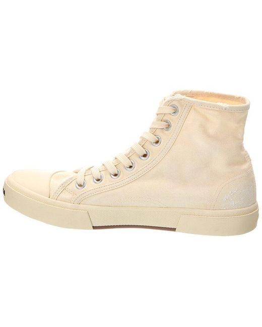 Balenciaga Natural Paris High Top Canvas Sneaker for men