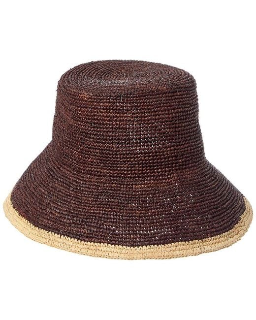 Vince Brown Banded Straw Hat