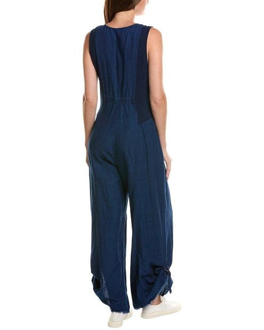 XCVI Blue Aisling Jumpsuit