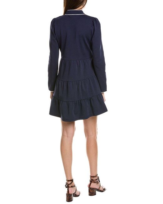 Sail To Sable Blue Tunic Flare Dress