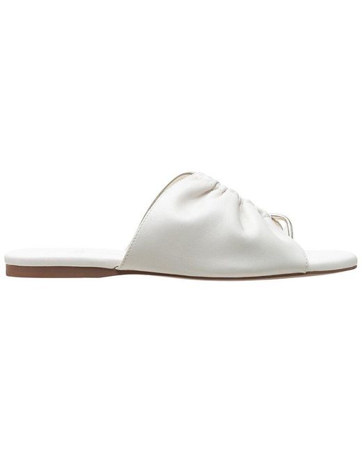 Linea Paolo White Lane Leather Sandal
