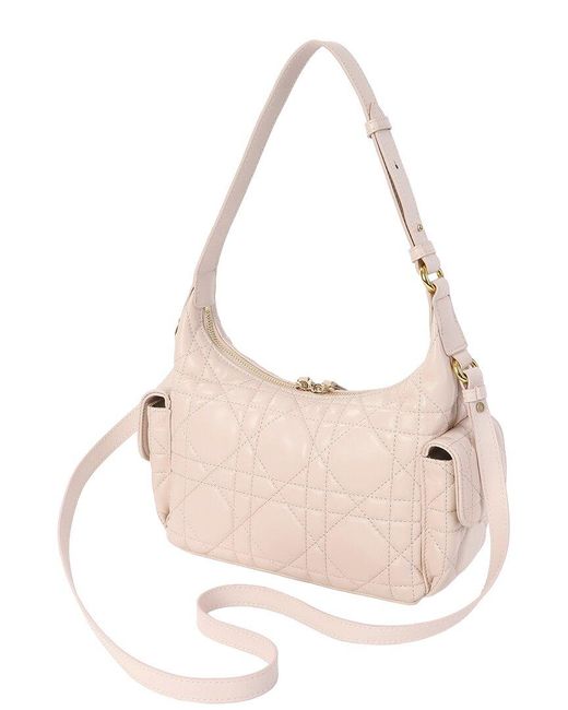 Tiffany & Fred Paris Pink Quilted Lambskin Leather Shoulder Bag
