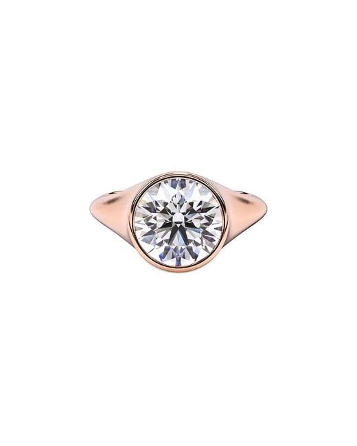 Lab Grown Diamonds White 14K Rose 3.00 Ct. Tw. Lab-Grown Diamond Ring