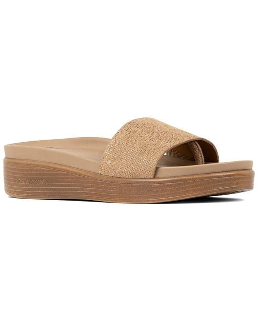 Donald J Pliner Brown Fiji Leather Sandal