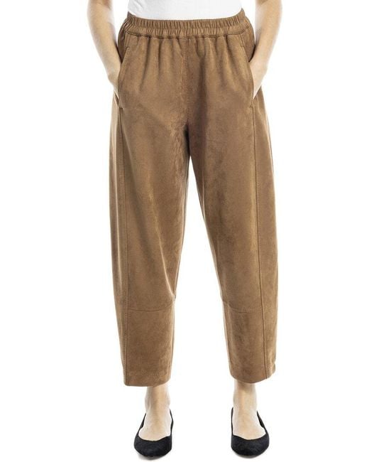 Max Studio Natural Barrel Leg Pant