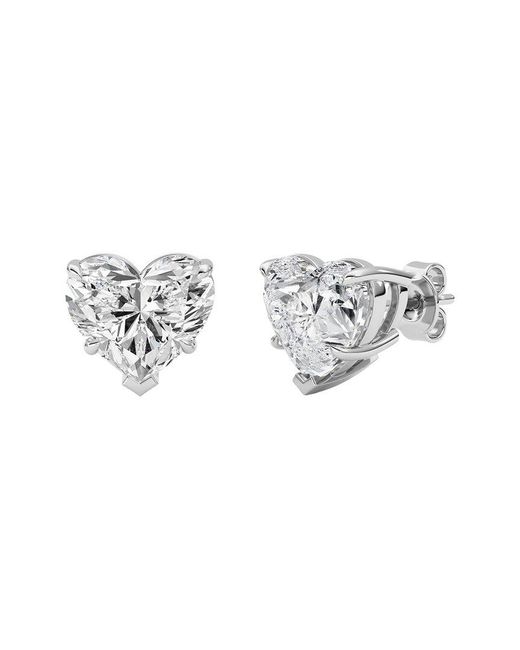 Lab Grown Diamonds Metallic 14K 8.00 Ct. Tw. Lab-Grown Diamond Earrings