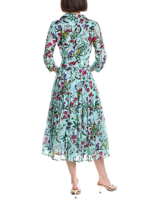 Samantha Sung Blue Audrey Shirtdress