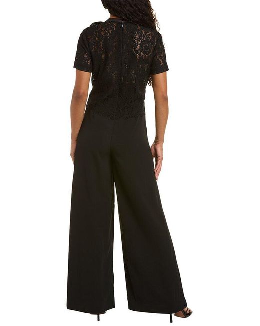 Mikael Aghal Black Lace Jumpsuit