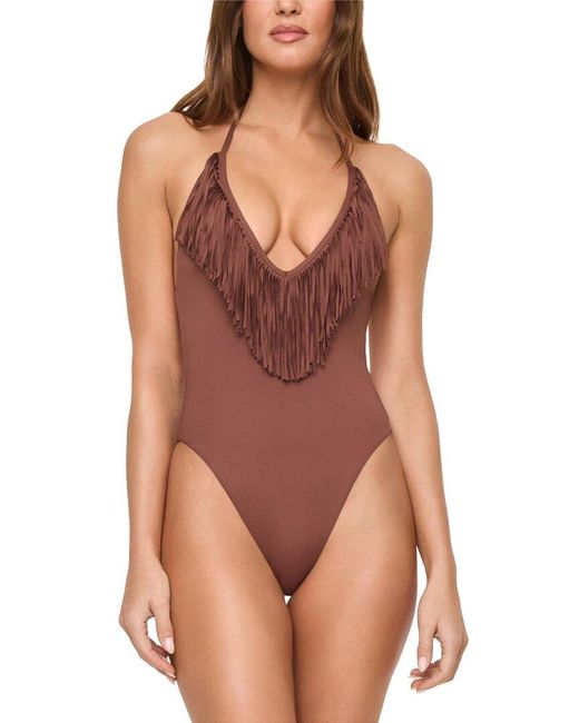 LSPACE Brown Desert Days Classic One-Piece