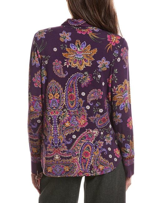 Johnny Was Purple Janie Shirt