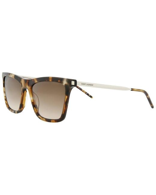 Saint Laurent Sl511 145mm Sunglasses in Brown | Lyst