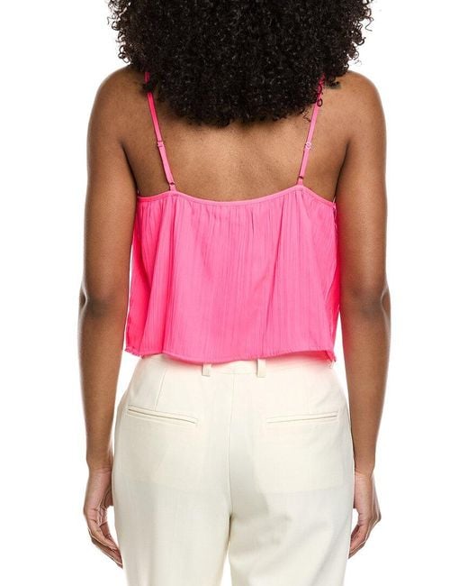 L'Agence Pink Aoi Cropped Cami