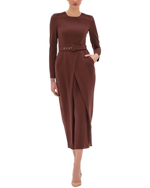BGL Red Midi Dress