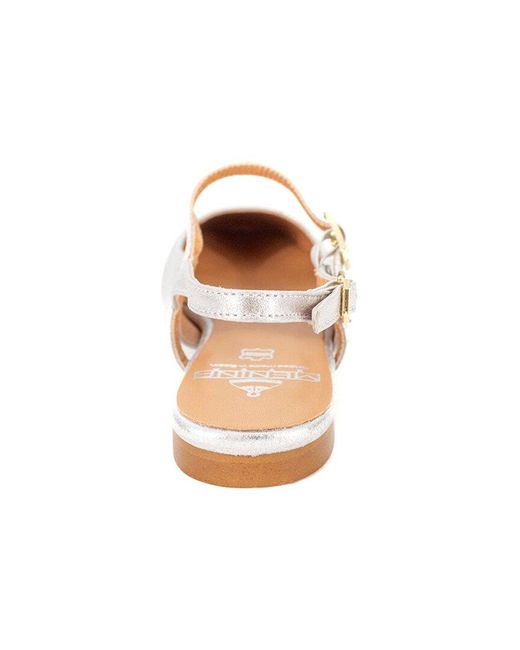 Menina Step White Montse Slingback