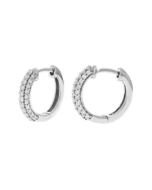 Amairah Metallic 0.50 Ct. Tw. Lab-Grown Diamond Hoops