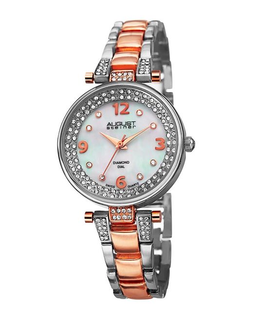 August Steiner Multicolor Diamond Watch