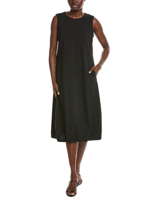 Eileen Fisher Black Lantern Dress