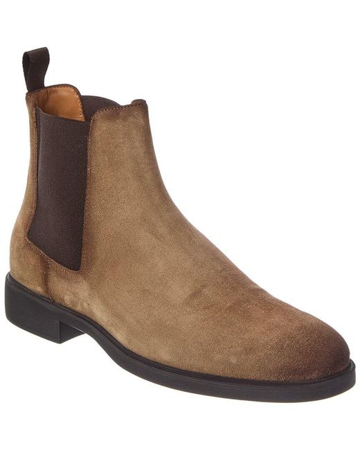 Antonio Maurizi Lace-Up Suede Boot, Brown Major Mid Brown Suede Lace-Up Boot main image 4