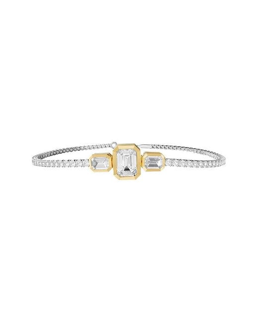 Lab Grown Diamonds White 14K 4.92 Ct. Tw. Lab-Grown Diamond Tennis Bracelet