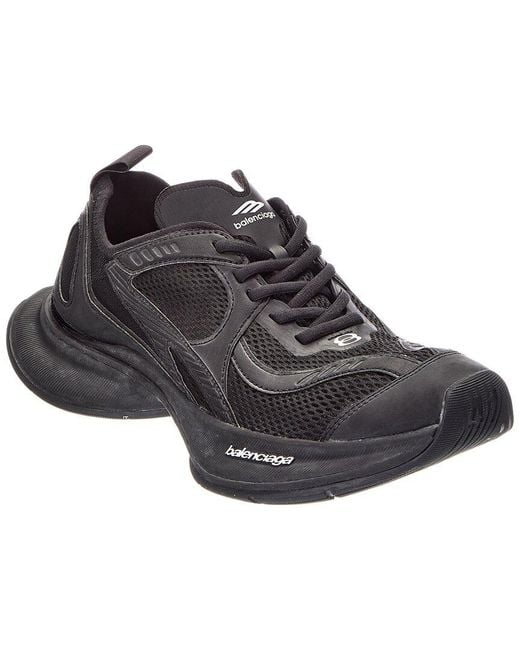 Balenciaga Black Circuit Canvas & Mesh Sneaker for men