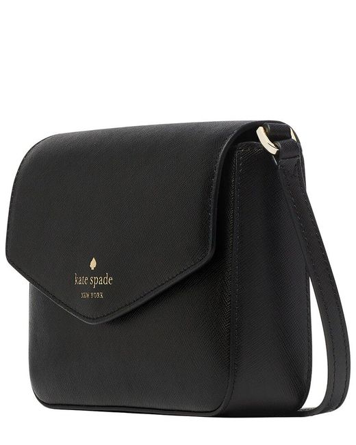 Kate Spade Black Sadie Mini Saffiano Leather Crossbody
