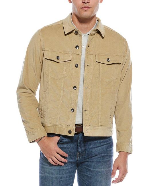 Tommy Bahama Men's Natural Canyon Corduroy Trucker Jacket