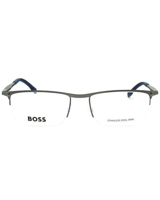 Boss White Hg 0940 55Mm Optical Frames for men