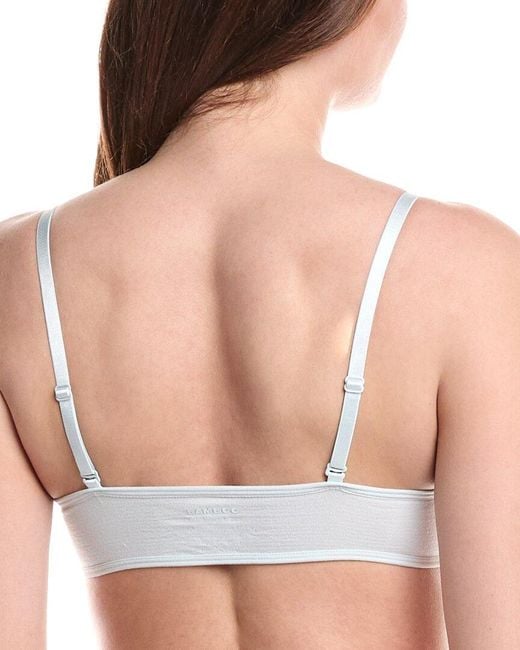 Bam White 2Pk Seamless Cheeky Scrunch Dipped Bralette