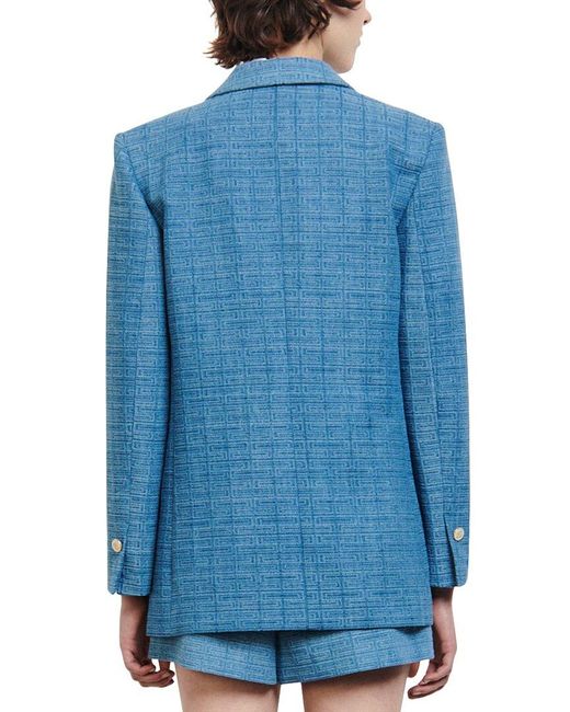 Sandro Blazer in Blue Lyst