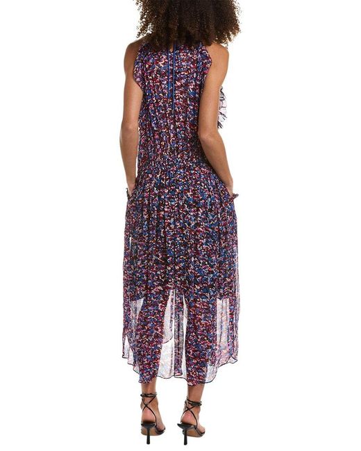 Isabel Marant Purple Étoile Fadelo Midi Dress
