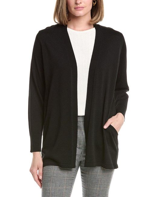 Anne Klein Black Pocket Cardigan