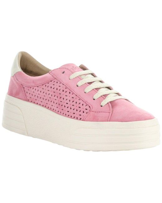 Bos. & Co. Pink Bos. & Co. Lotta Suede Sneaker