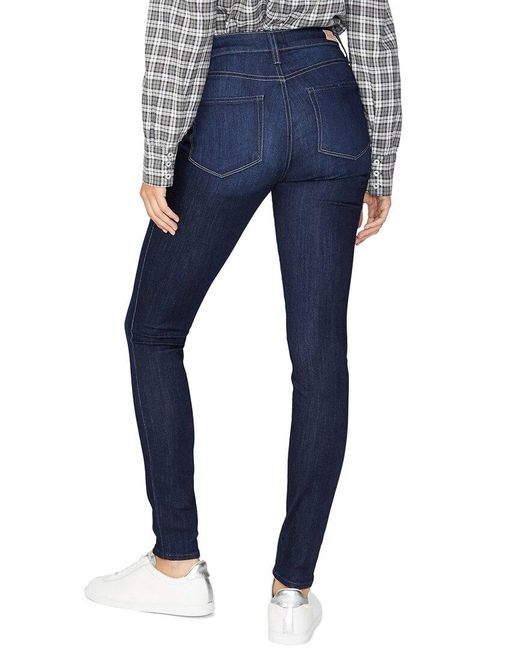 PAIGE Blue Hoxton Hepburn High-rise Ultra Skinny Jean
