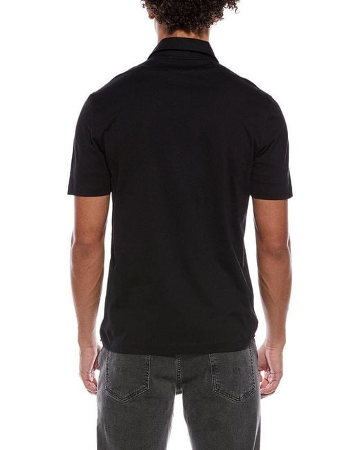 Brunello Cucinelli Black Polo Shirt for men