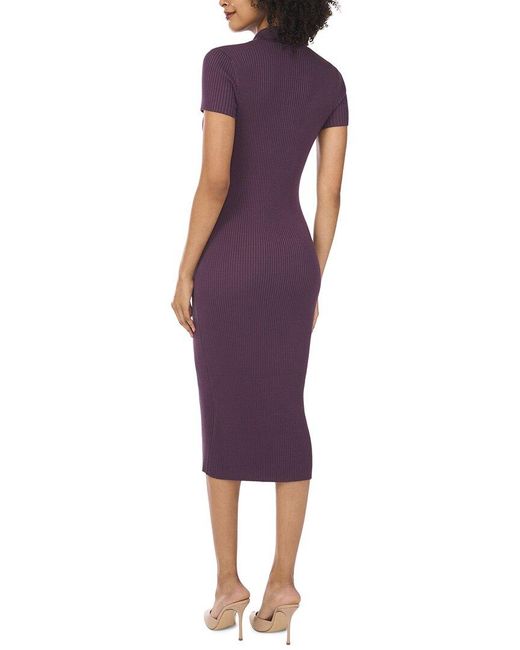 Vince Camuto Purple Knit Collar Dress
