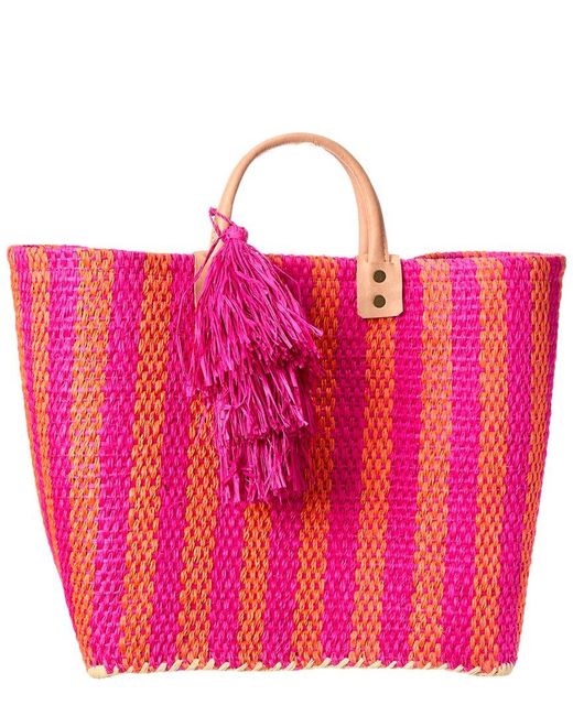 Mar Y Sol Pink Lido Tote
