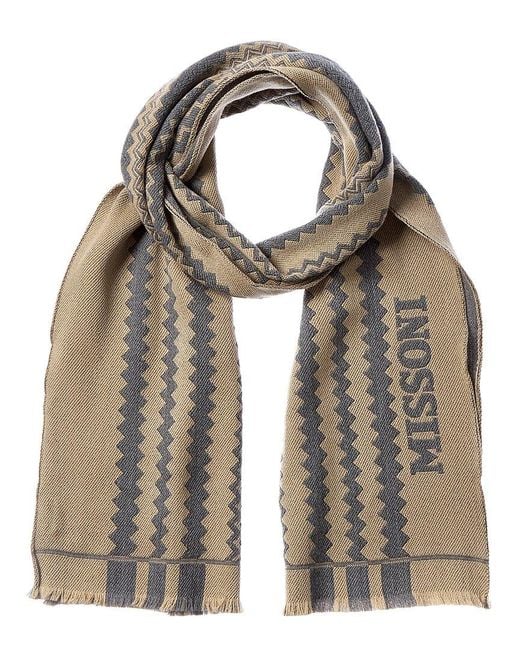 Missoni Brown Wool Scarf
