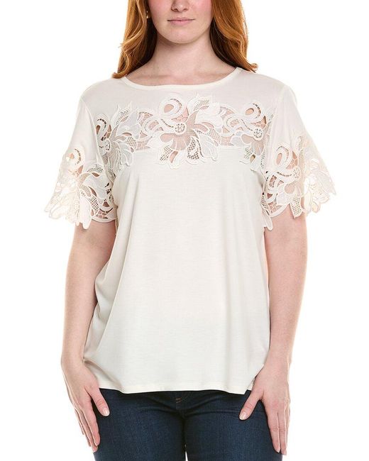 Anne Klein White Plus Top