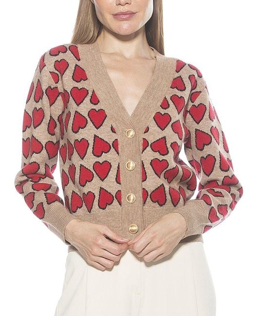 Alexia Admor Red Rowan Cardigan